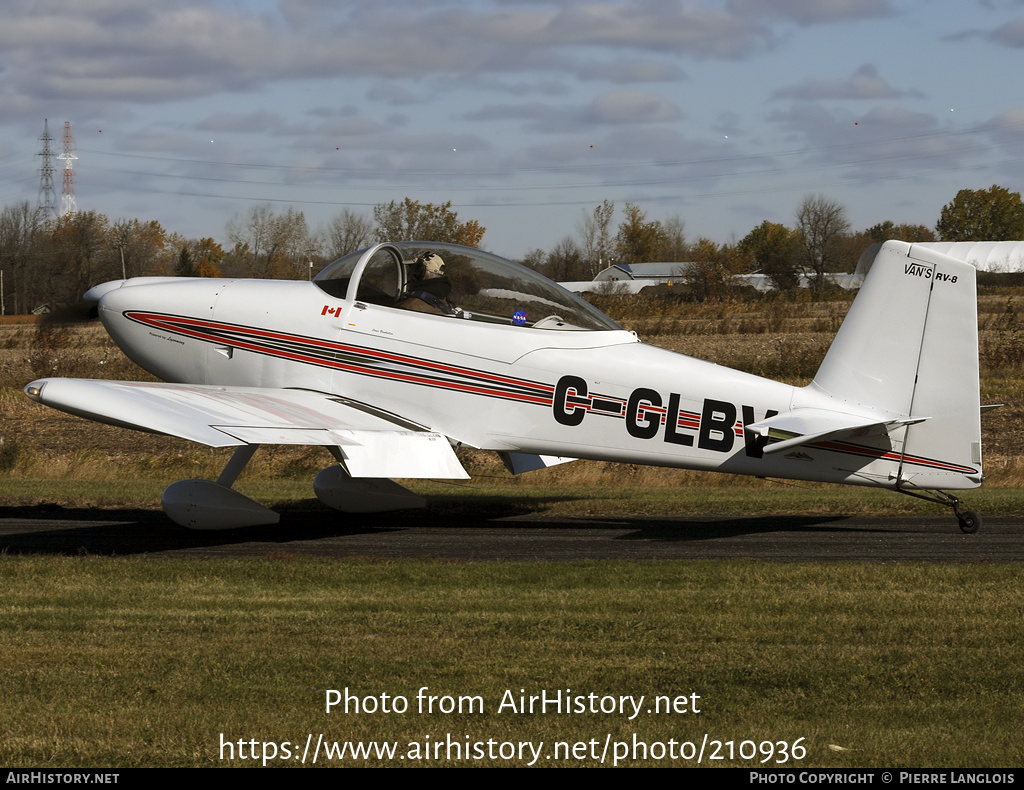 Aircraft Photo of C-GLBV | Van's RV-8 | AirHistory.net #210936