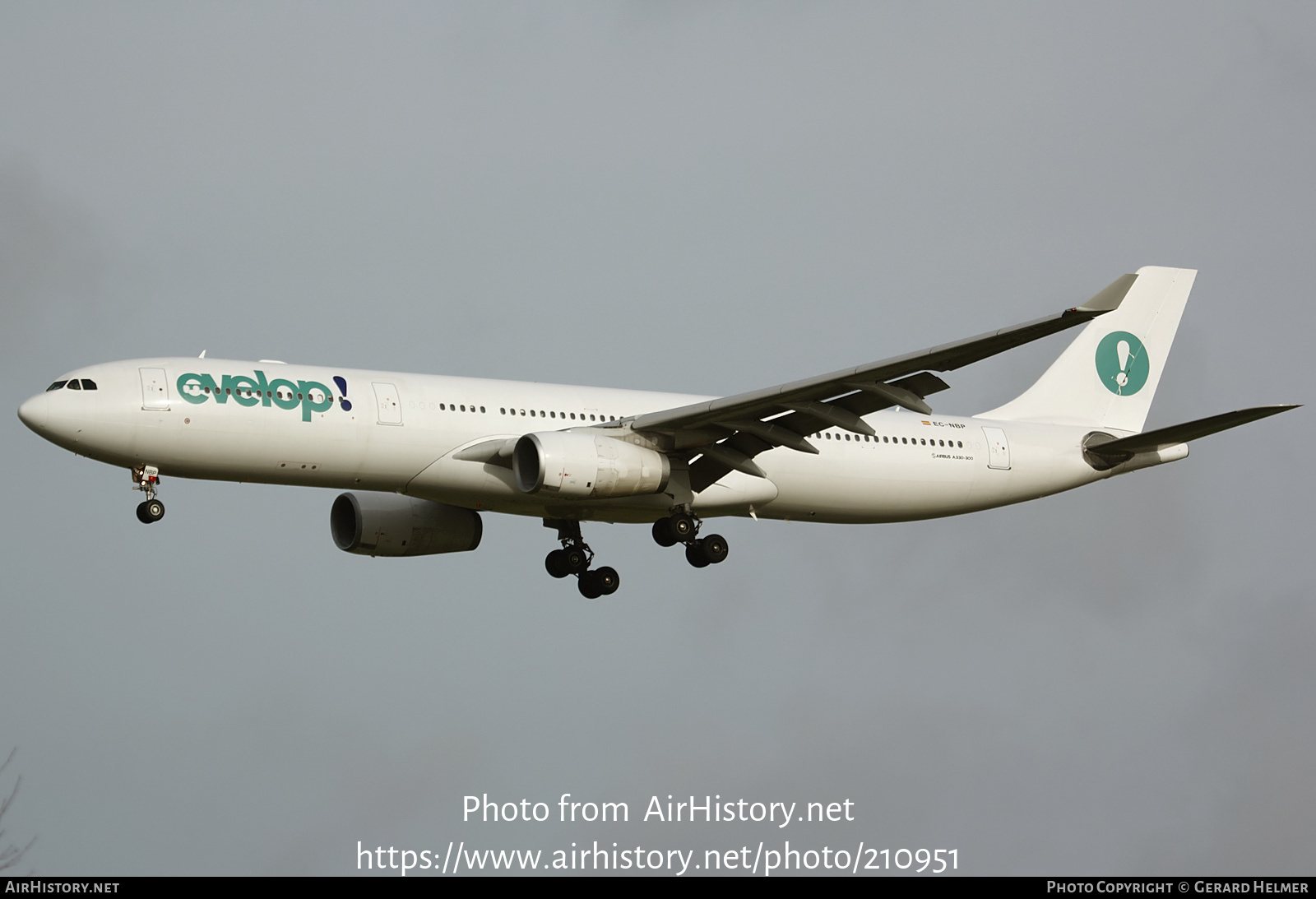 Aircraft Photo of EC-NBP | Airbus A330-343E | Evelop Airlines | AirHistory.net #210951