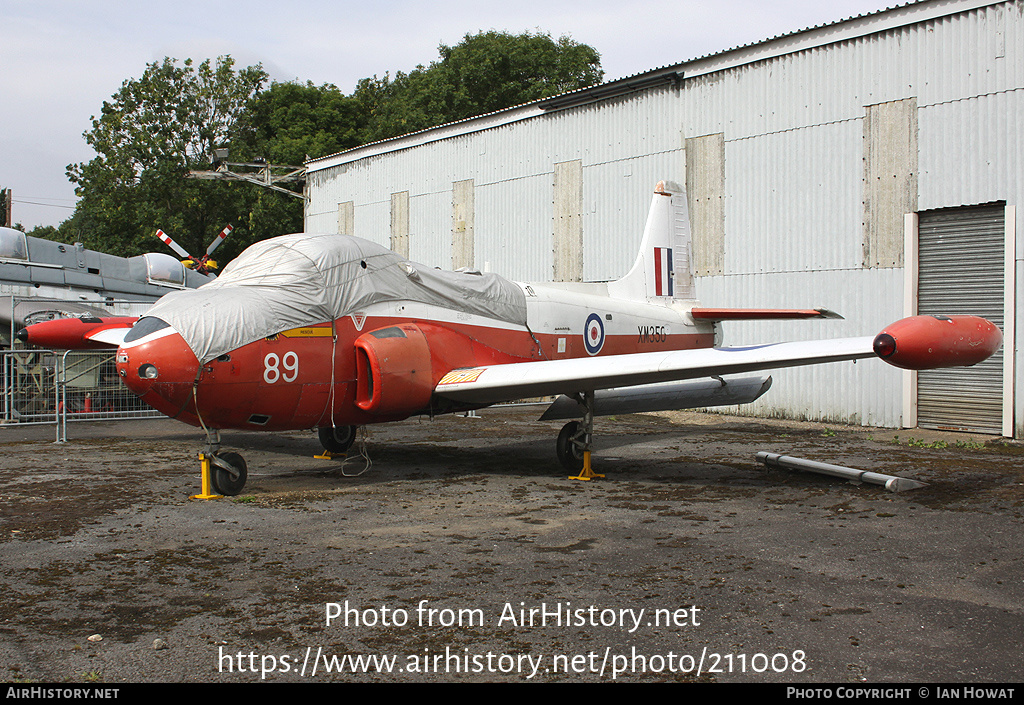 Aircraft Photo of XM350 | Hunting P.84 Jet Provost T3A | UK - Air Force | AirHistory.net #211008