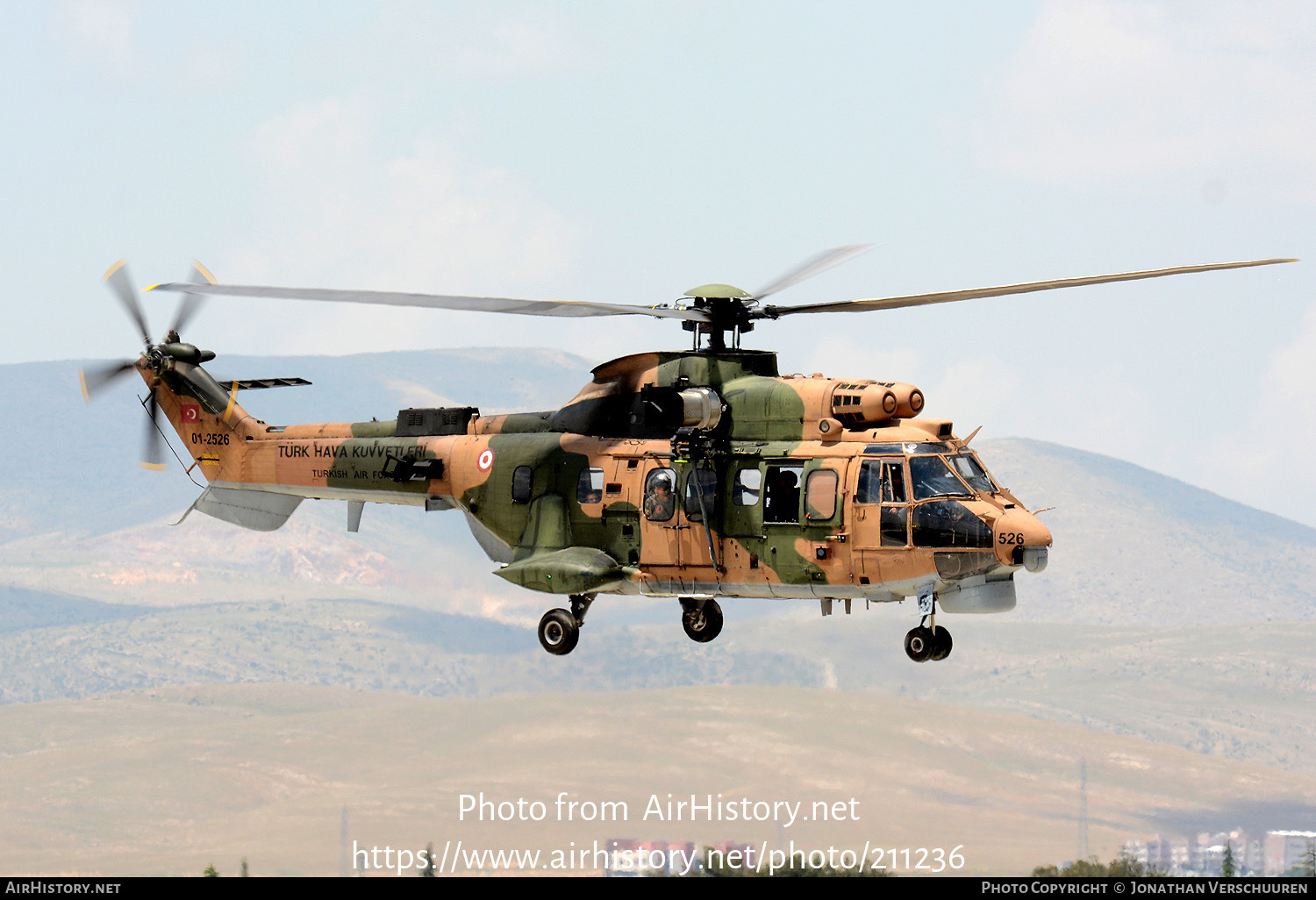 Aircraft Photo of 01-2526 | Aerospatiale AS-532AC Cougar | Turkey - Air Force | AirHistory.net #211236