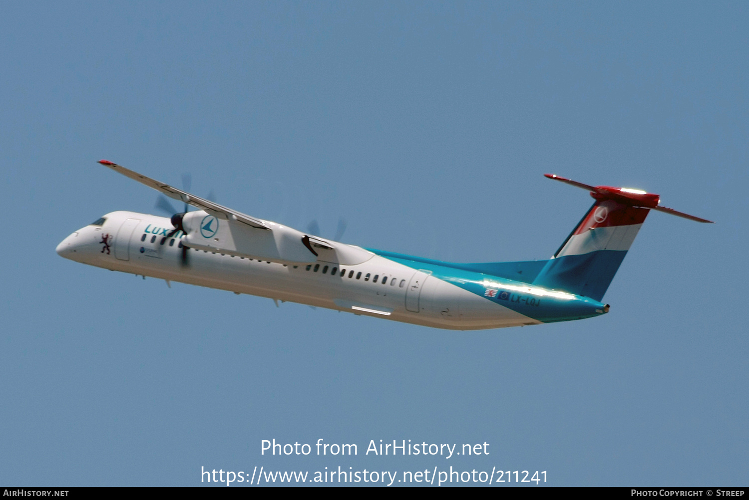 Aircraft Photo of LX-LQJ | Bombardier DHC-8-402 Dash 8 | Luxair | AirHistory.net #211241