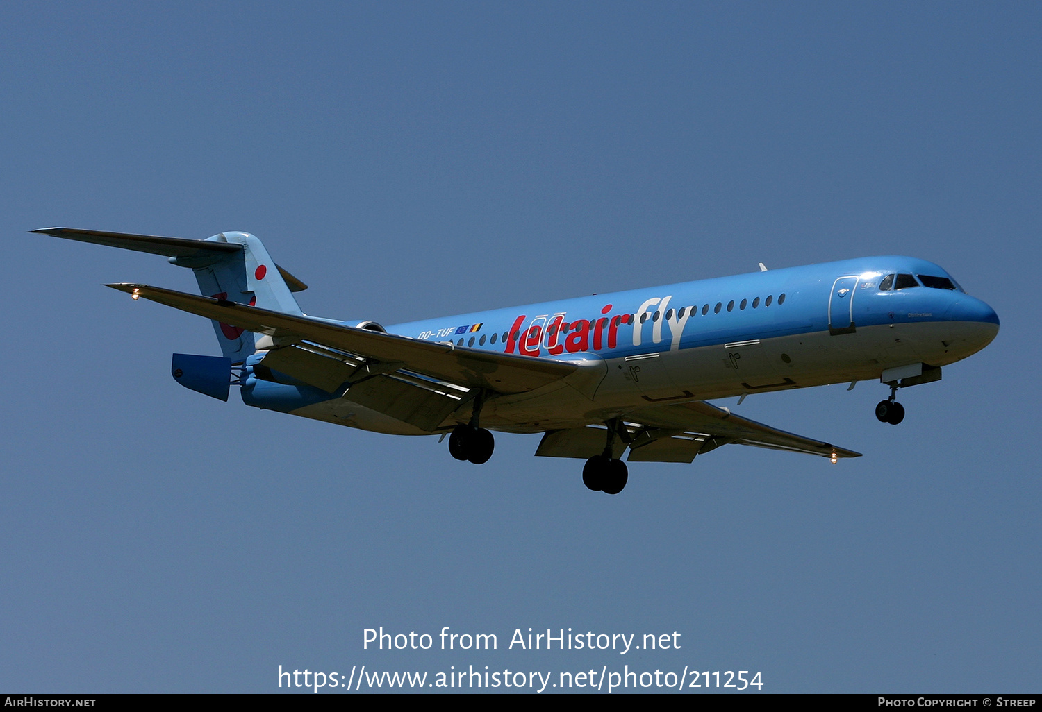 Aircraft Photo of OO-TUF | Fokker 100 (F28-0100) | Jetairfly | AirHistory.net #211254