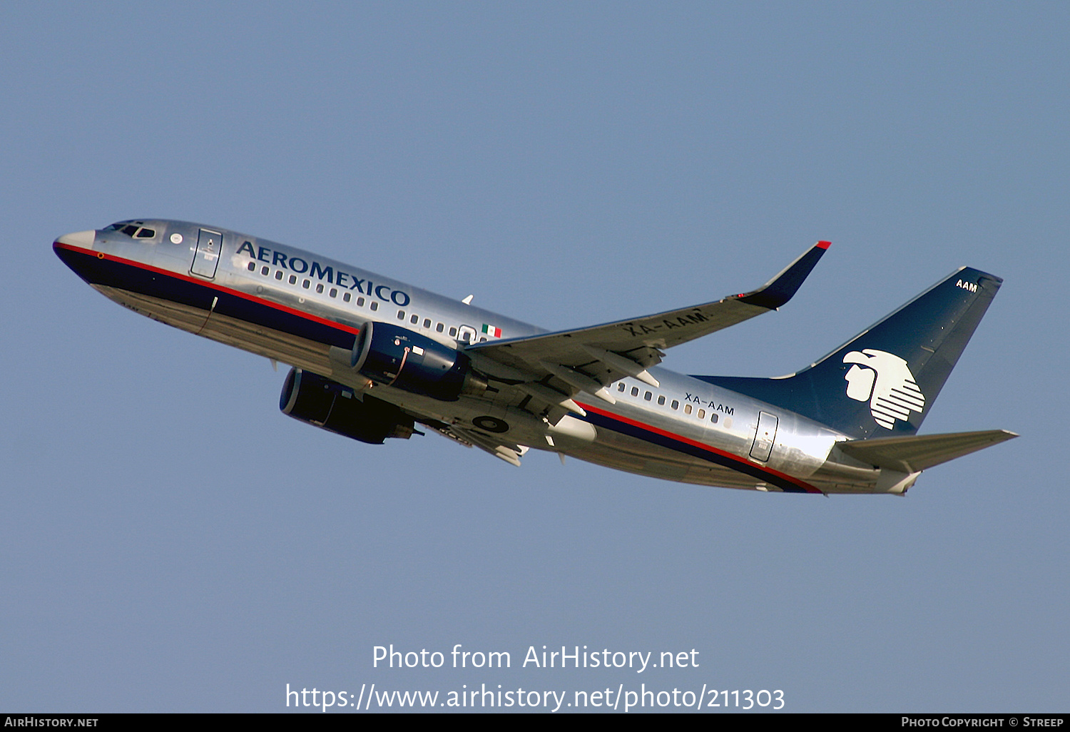 Aircraft Photo of XA-AAM | Boeing 737-752 | AeroMéxico | AirHistory.net #211303