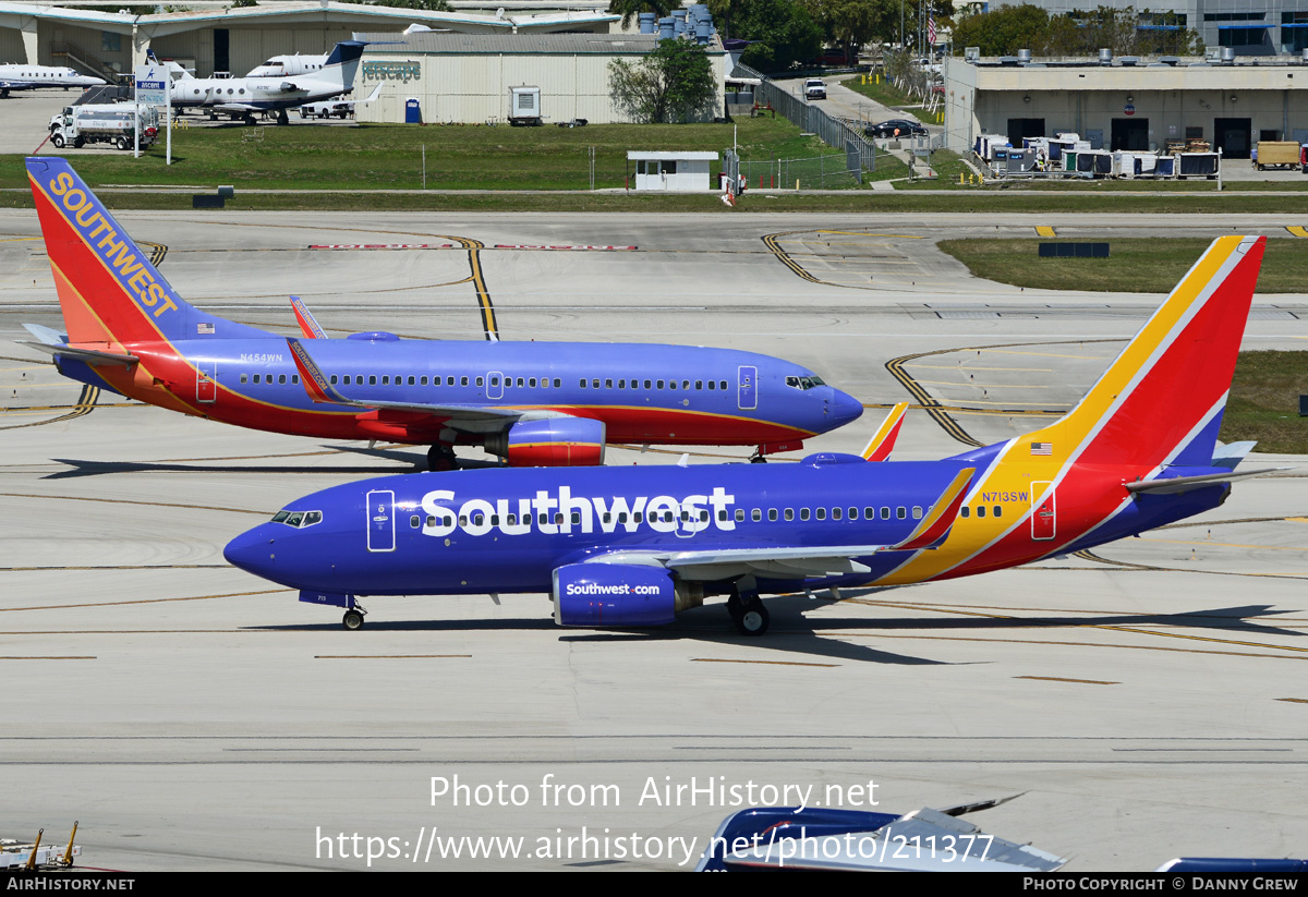 Aircraft Photo of N713SW | Boeing 737-7H4 | Southwest Airlines | AirHistory.net #211377