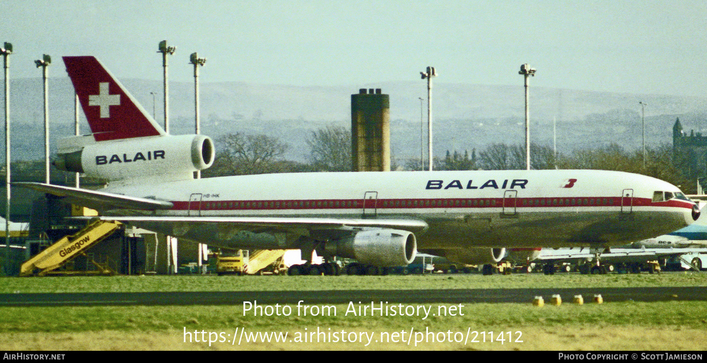 Aircraft Photo of HB-IHK | McDonnell Douglas DC-10-30 | Balair | AirHistory.net #211412