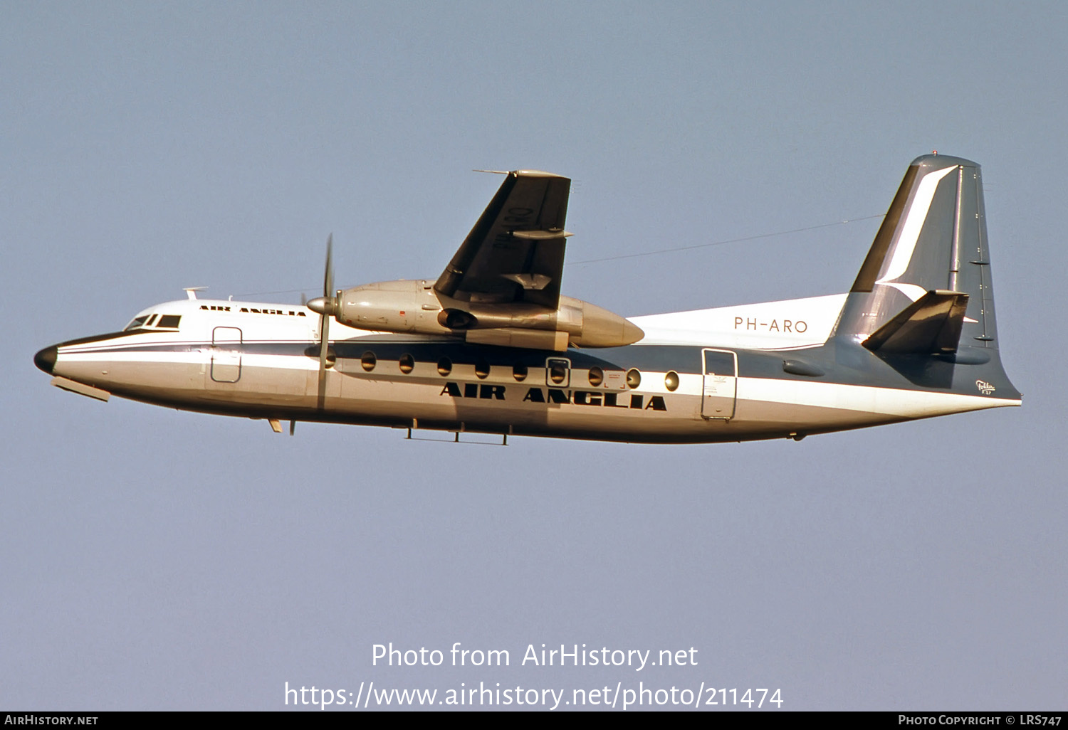 Aircraft Photo of PH-ARO | Fokker F27-400 Friendship | Air Anglia | AirHistory.net #211474