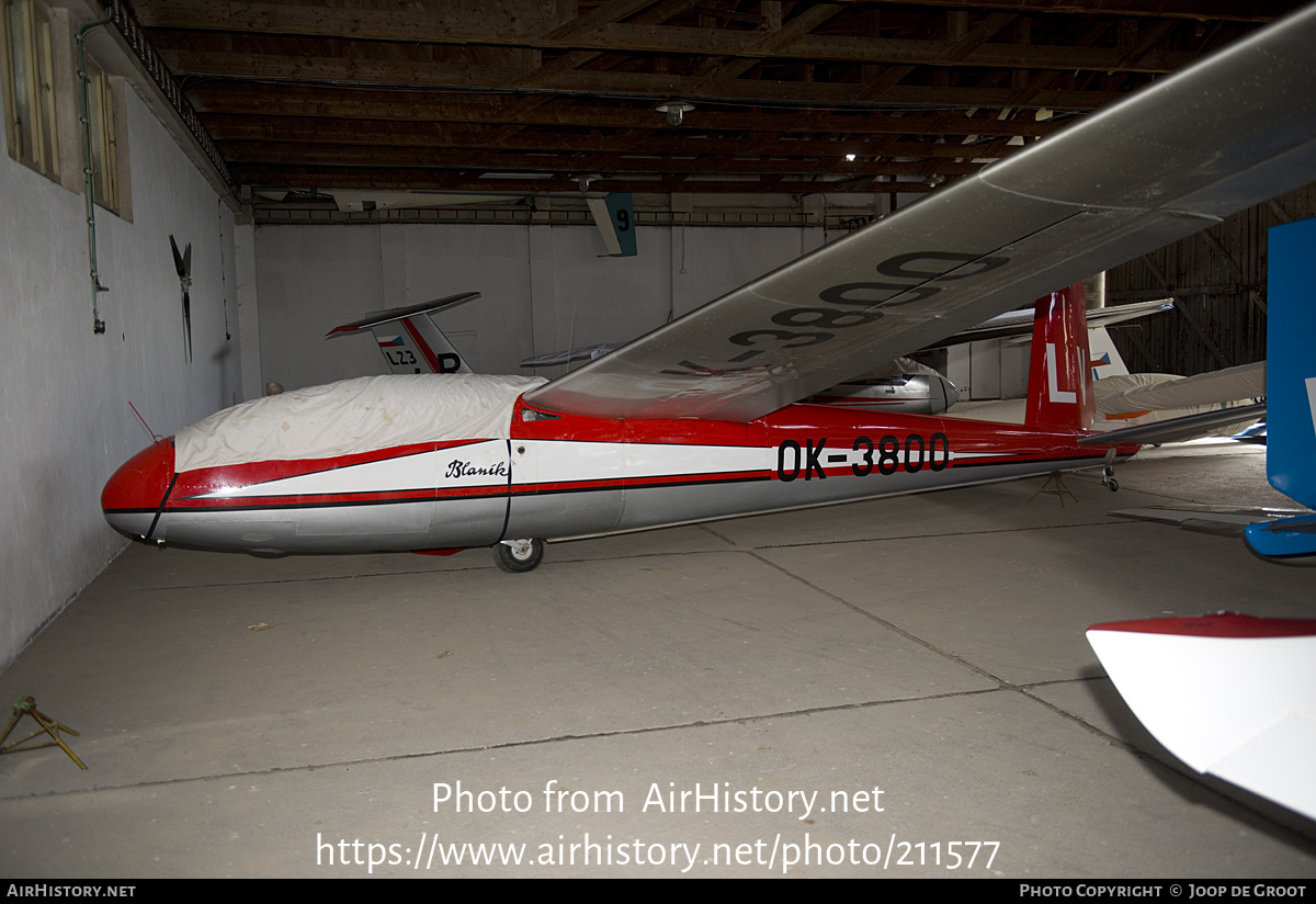 Aircraft Photo of OK-3800 | Let L-13 Blanik | AirHistory.net #211577