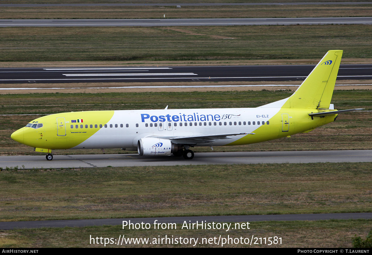 Aircraft Photo of EI-ELZ | Boeing 737-4Q8 | Poste Italiane | AirHistory.net #211581