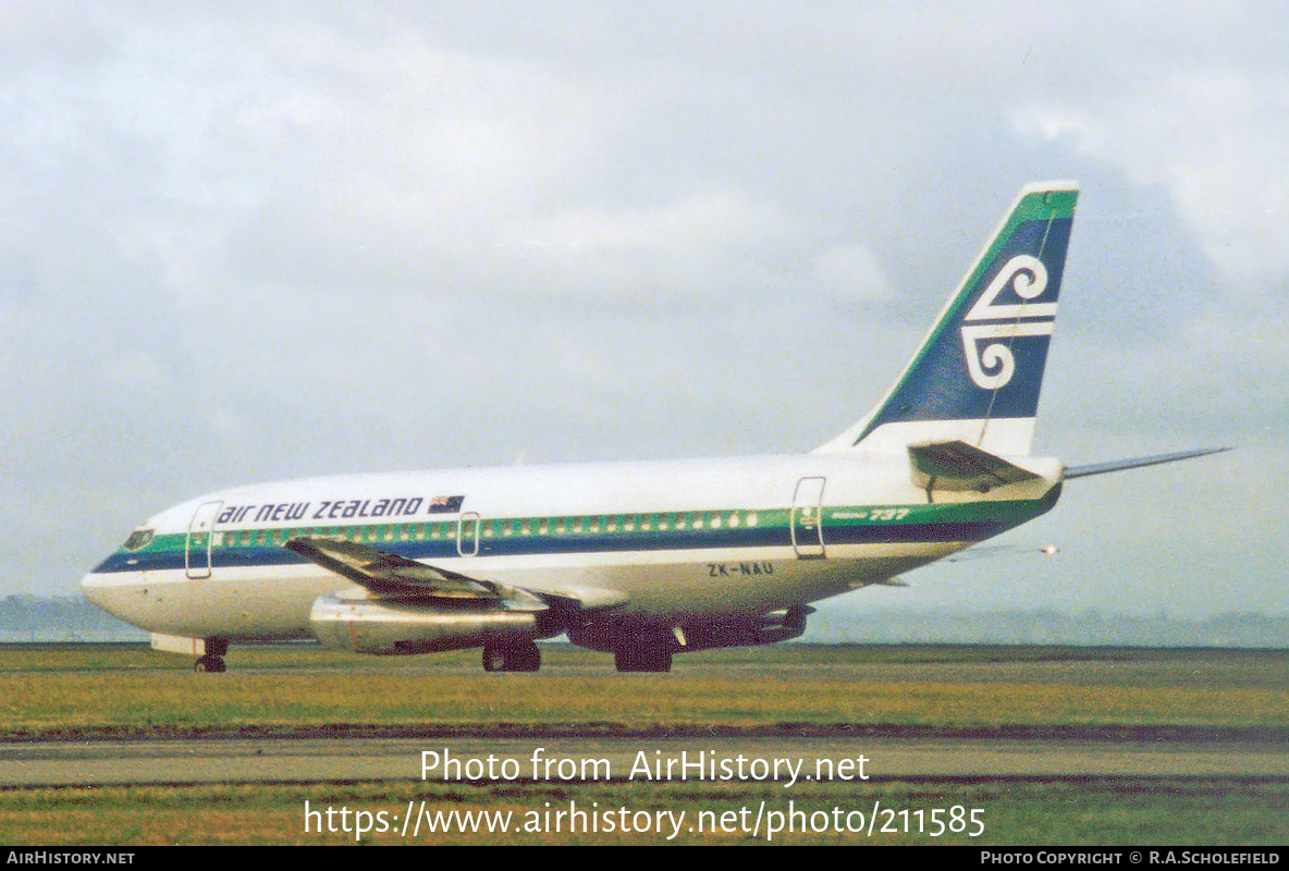 Aircraft Photo of ZK-NAU | Boeing 737-219/Adv | Air New Zealand | AirHistory.net #211585