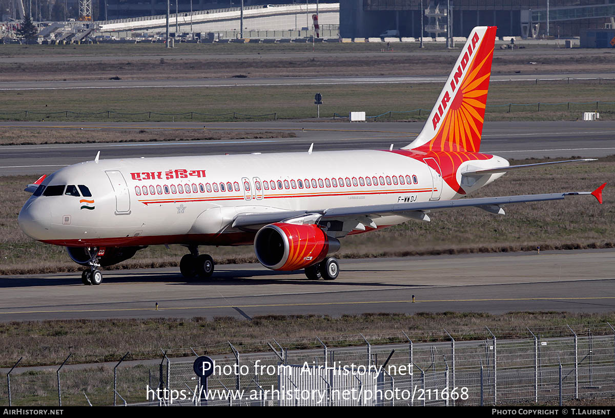 Aircraft Photo of F-WWDJ | Airbus A320-214 | Air India | AirHistory.net #211668