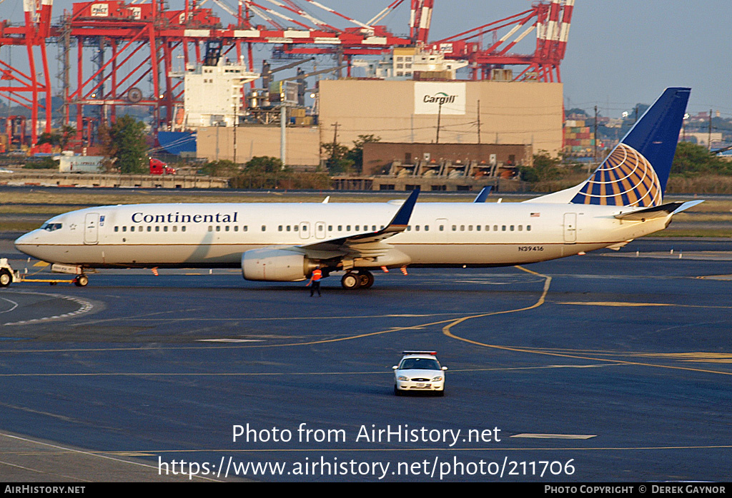 Aircraft Photo of N39416 | Boeing 737-924/ER | Continental Airlines | AirHistory.net #211706