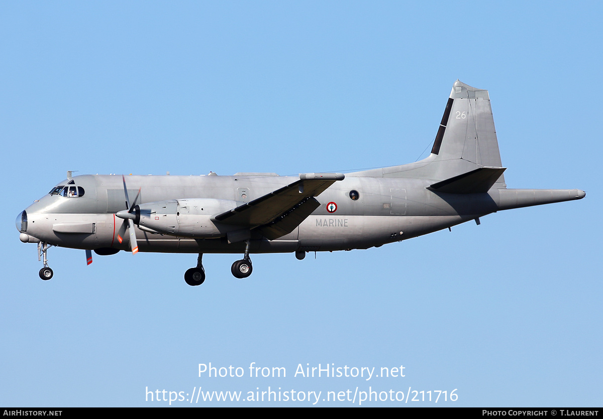 Aircraft Photo of 26 | Dassault ATL-2 Atlantique 2 | France - Navy | AirHistory.net #211716