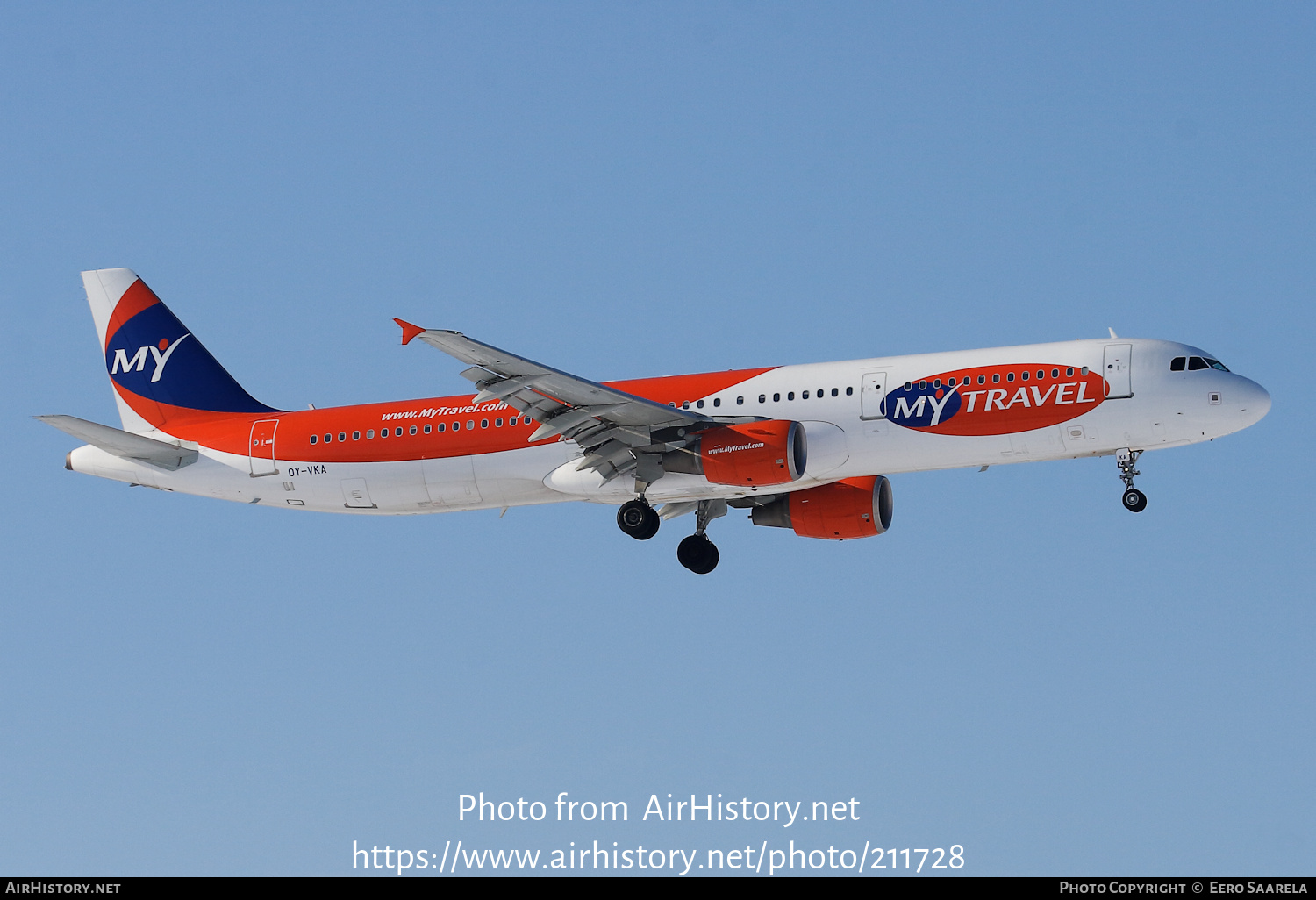 Aircraft Photo of OY-VKA | Airbus A321-211 | MyTravel Airways | AirHistory.net #211728