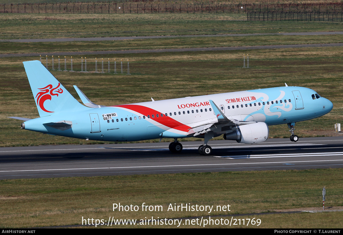 Aircraft Photo of F-WWDB | Airbus A320-214 | Loongair | AirHistory.net #211769