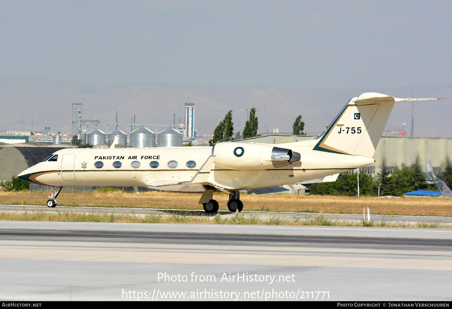 Aircraft Photo of J-755 | Gulfstream Aerospace G-IV Gulfstream IV-SP | Pakistan - Air Force | AirHistory.net #211771