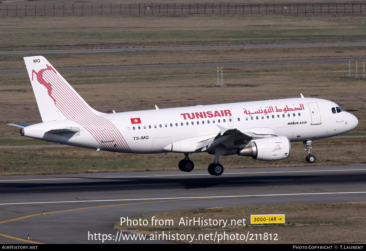 Aircraft Photo of TS-IMQ | Airbus A319-112 | Tunisair | AirHistory.net #211812
