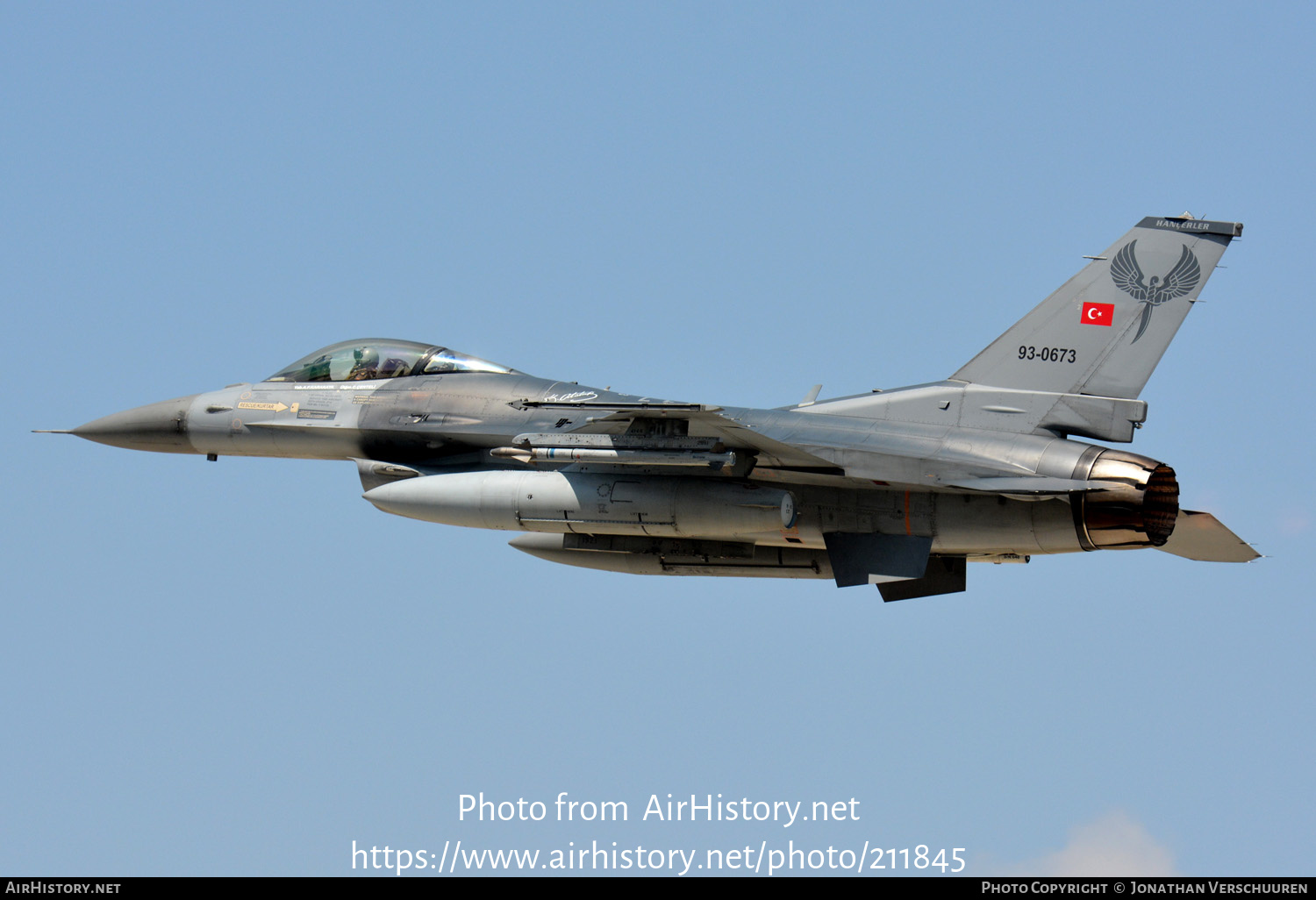 Aircraft Photo of 93-0673 | General Dynamics F-16C Fighting Falcon | Turkey - Air Force | AirHistory.net #211845