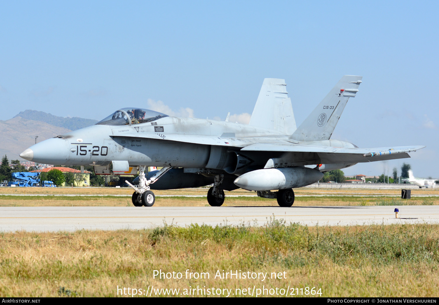 Aircraft Photo of C15-33 | McDonnell Douglas EF-18A Hornet | Spain - Air Force | AirHistory.net #211864