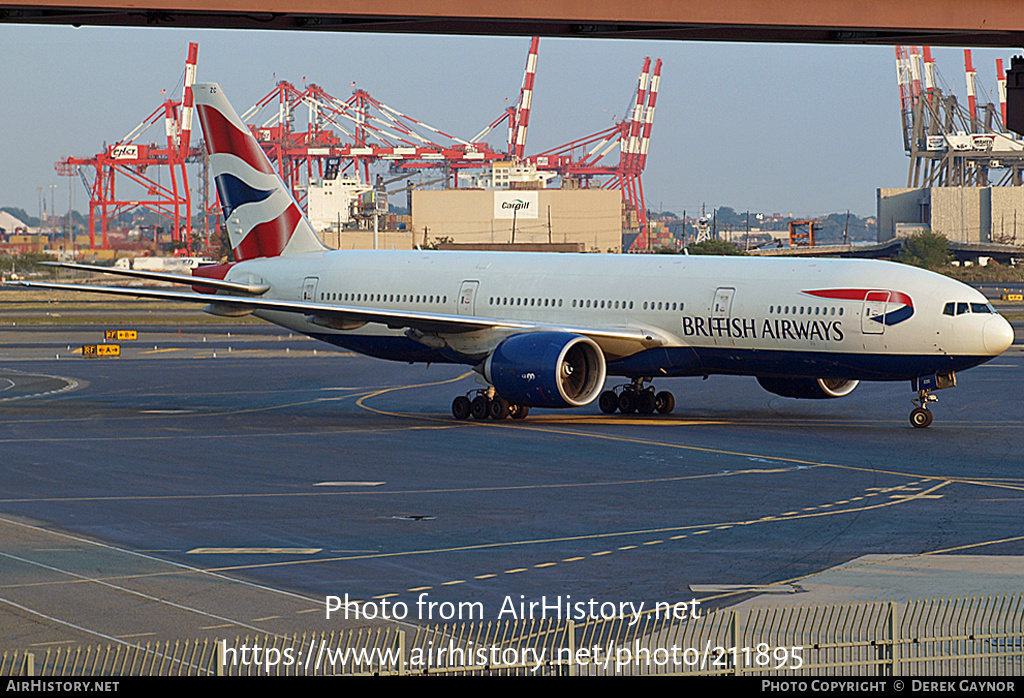 Aircraft Photo of G-ZZZC | Boeing 777-236 | British Airways | AirHistory.net #211895