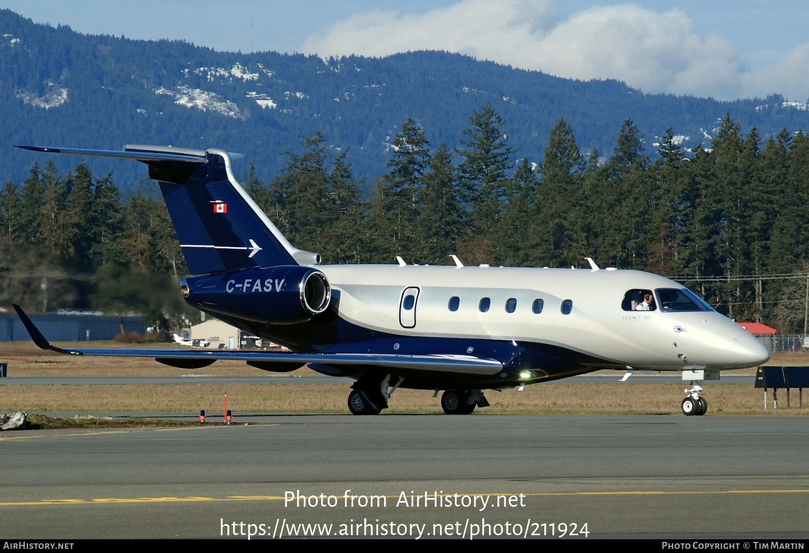 Aircraft Photo of C-FASV | Embraer EMB-545 Legacy 450 | AirHistory.net #211924