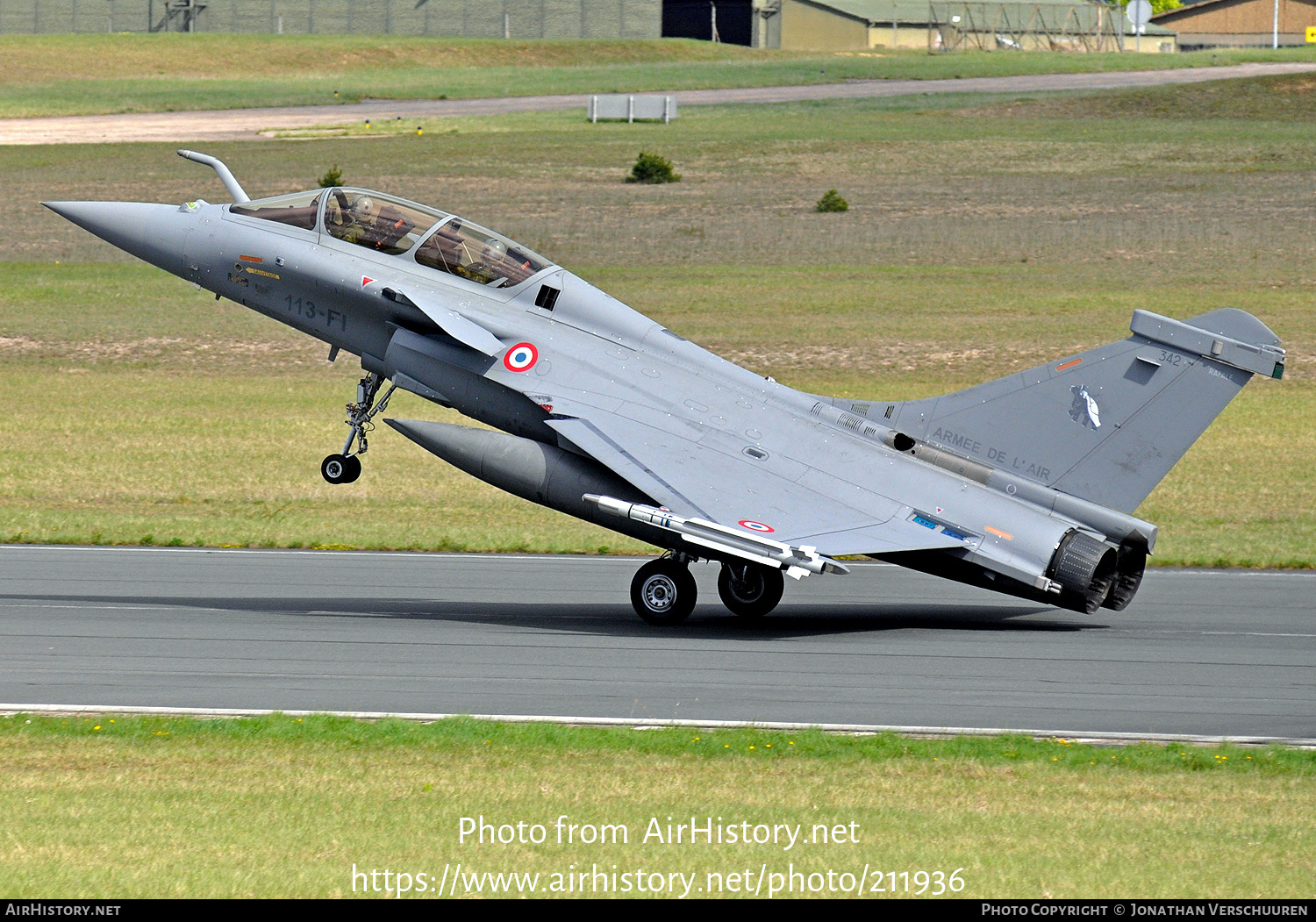 Aircraft Photo of 342 | Dassault Rafale B | France - Air Force | AirHistory.net #211936