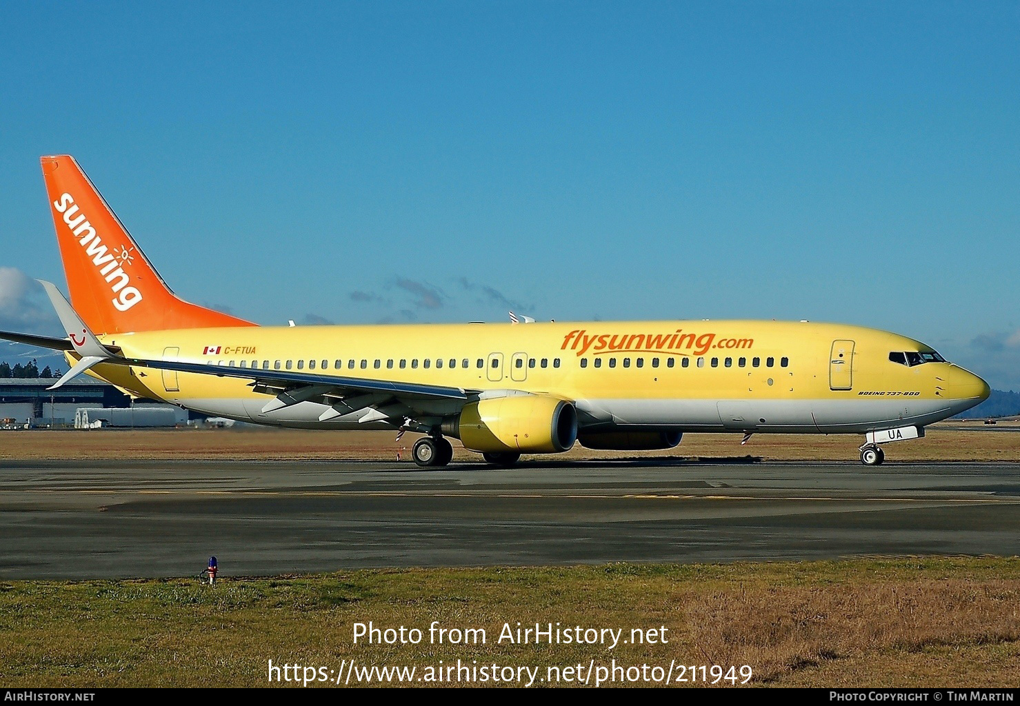 Aircraft Photo of C-FTUA | Boeing 737-8K5 | Sunwing Airlines | AirHistory.net #211949