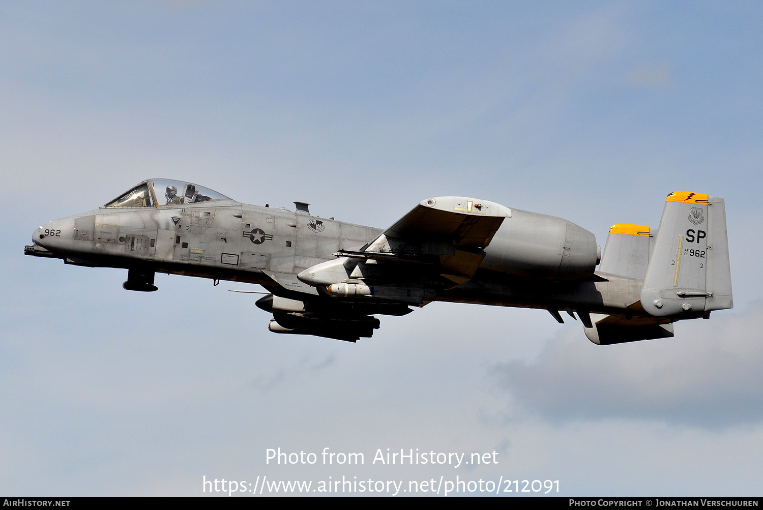 Aircraft Photo of 81-0962 / AF81-962 | Fairchild A-10A Thunderbolt II | USA - Air Force | AirHistory.net #212091