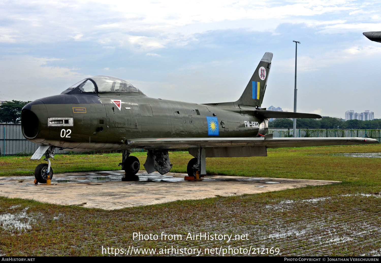 Aircraft Photo of FM-1902 | Commonwealth CA-27 Sabre Mk32 | Malaysia - Air Force | AirHistory.net #212169