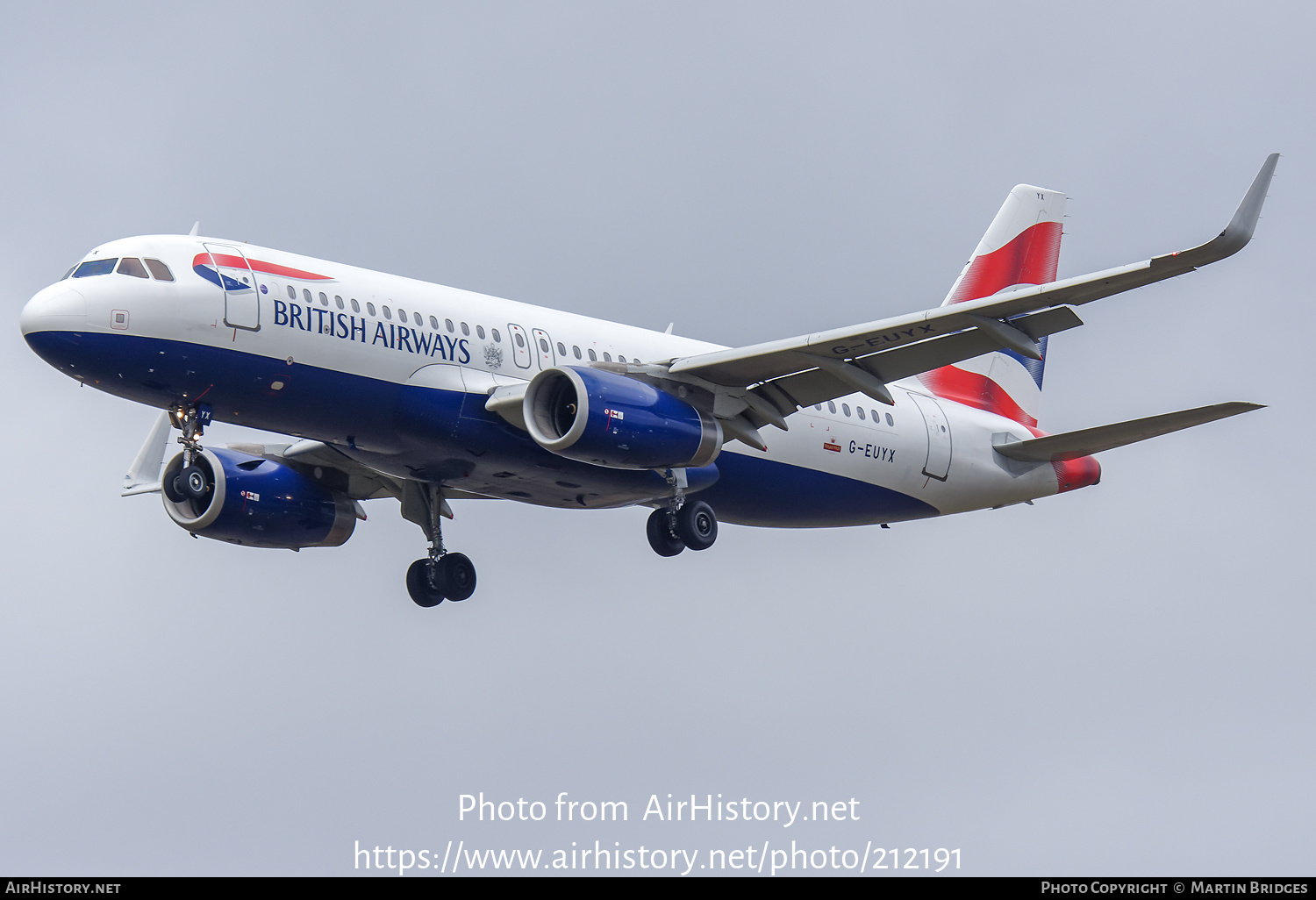 Aircraft Photo of G-EUYX | Airbus A320-232 | British Airways | AirHistory.net #212191