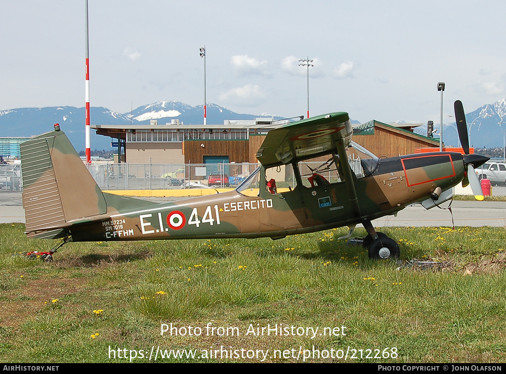 Aircraft Photo of C-FFHM | SIAI-Marchetti SM-1019E | Italy - Army | AirHistory.net #212268