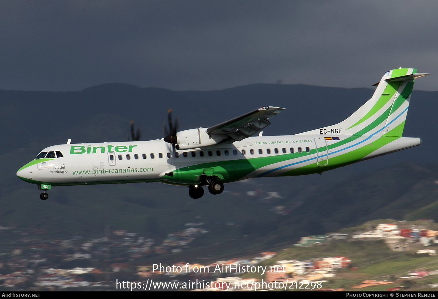 Aircraft Photo of EC-NGF | ATR ATR-72-600 (ATR-72-212A) | Binter Canarias | AirHistory.net #212298