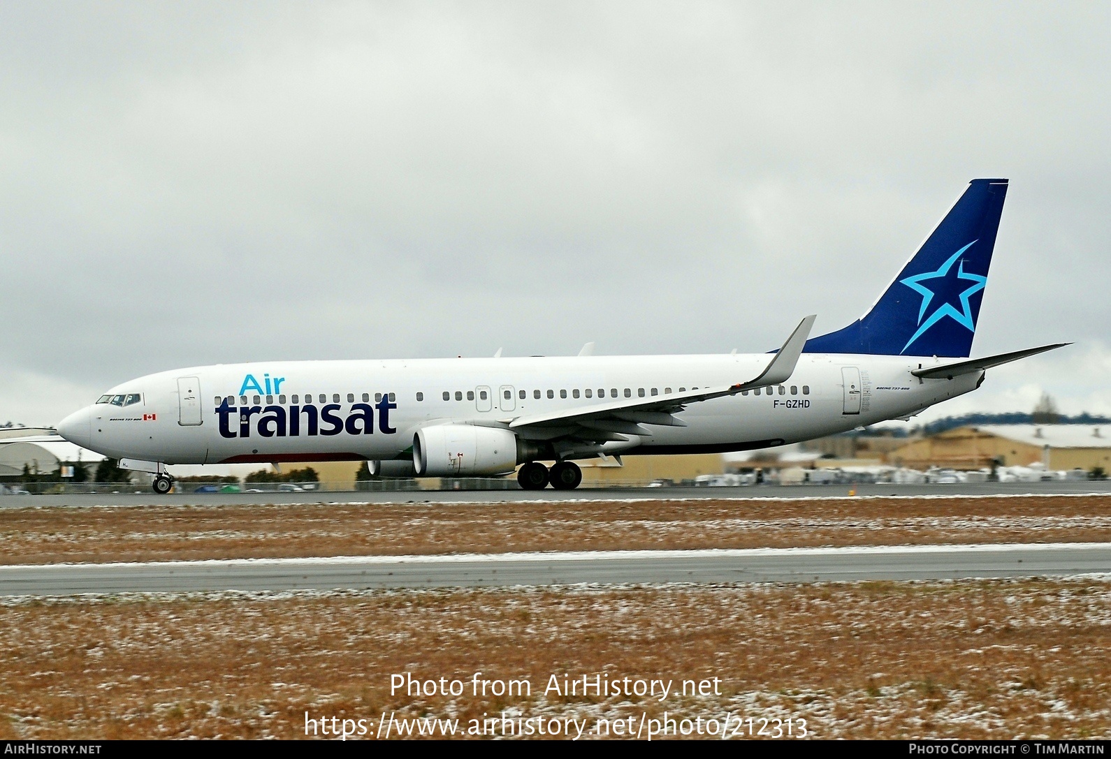 Aircraft Photo of F-GZHD | Boeing 737-8K2 | Air Transat | AirHistory.net #212313