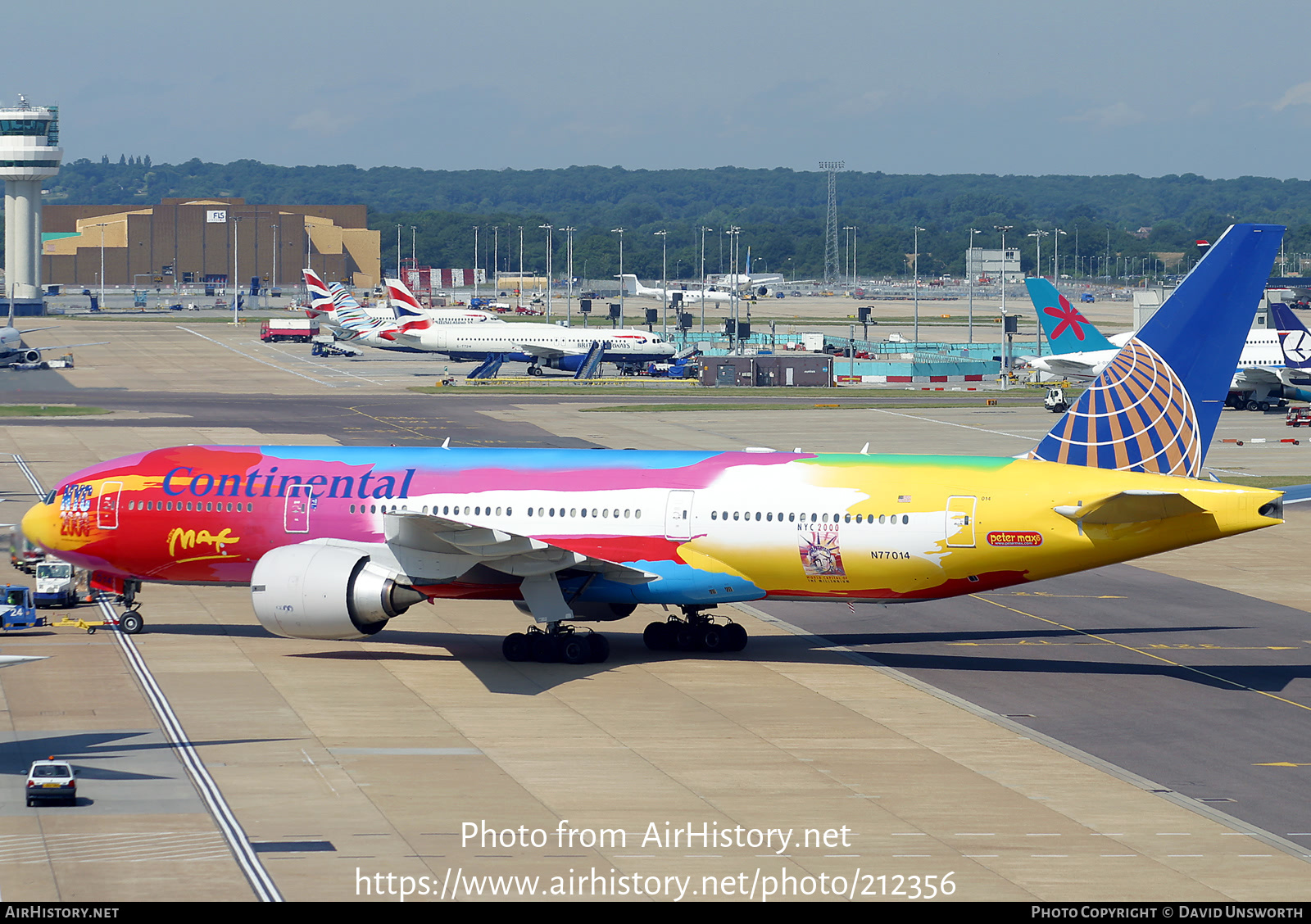 Aircraft Photo of N77014 | Boeing 777-224/ER | Continental Airlines | AirHistory.net #212356