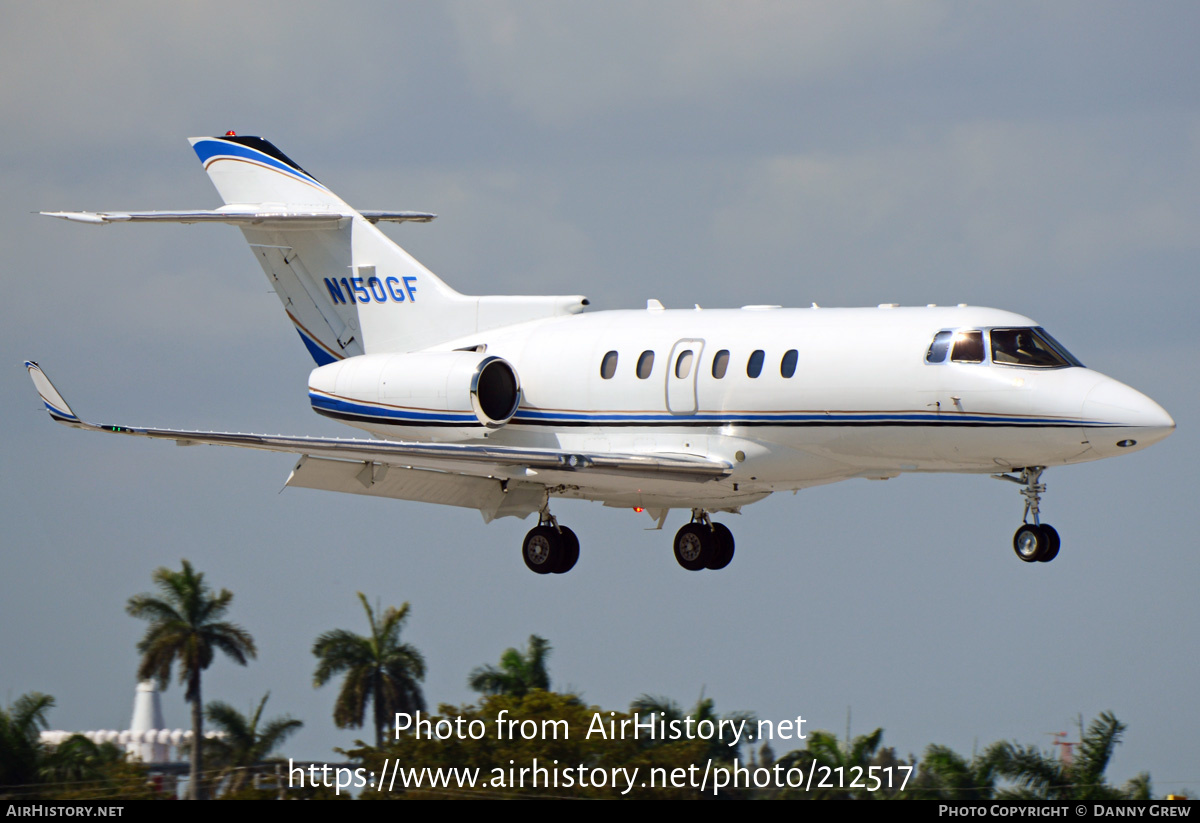 Aircraft Photo of N150GF | Raytheon Hawker 850XP | AirHistory.net #212517