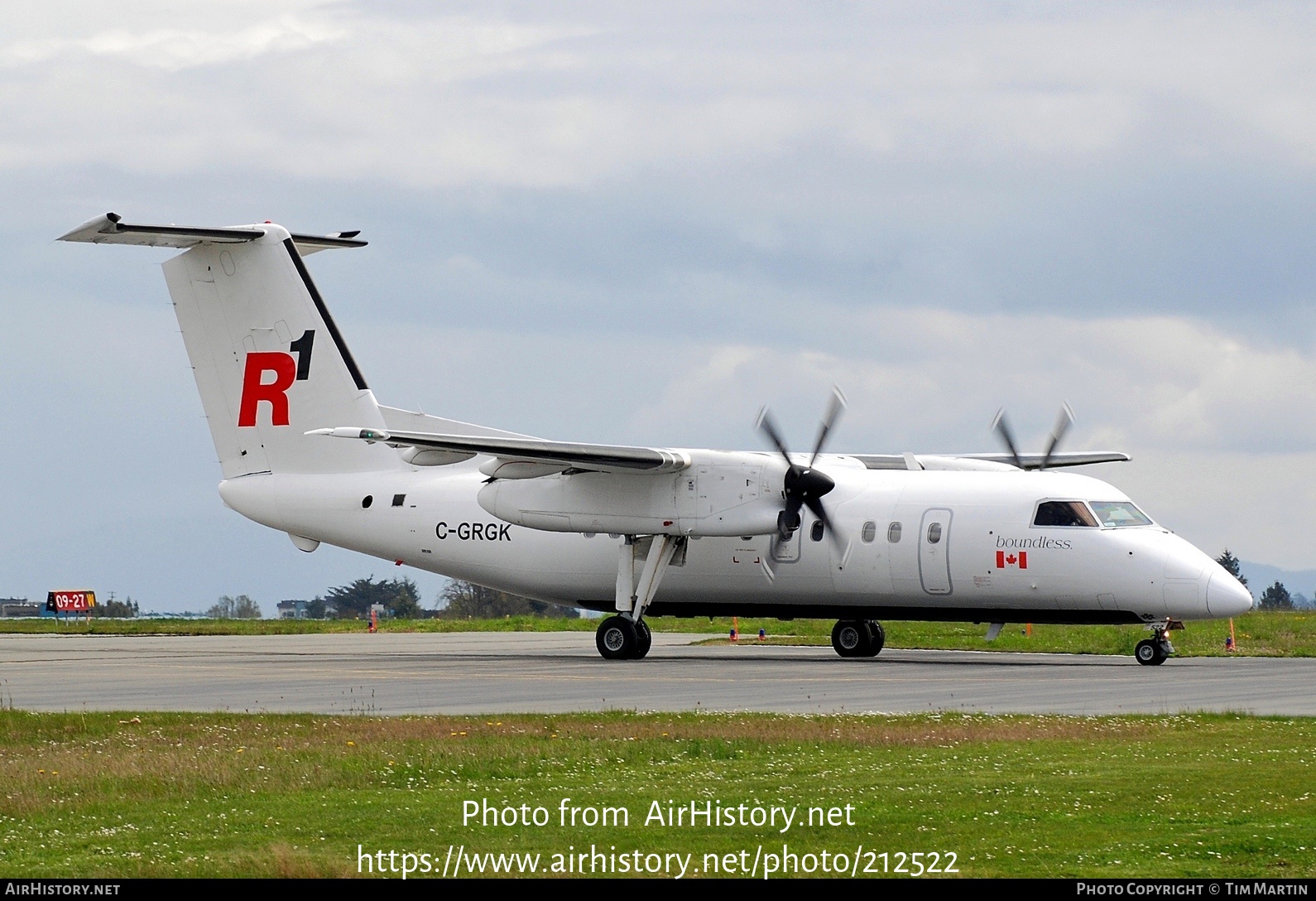 Aircraft Photo of C-GRGK | Bombardier DHC-8-202Q Dash 8 | R1 Airlines | AirHistory.net #212522