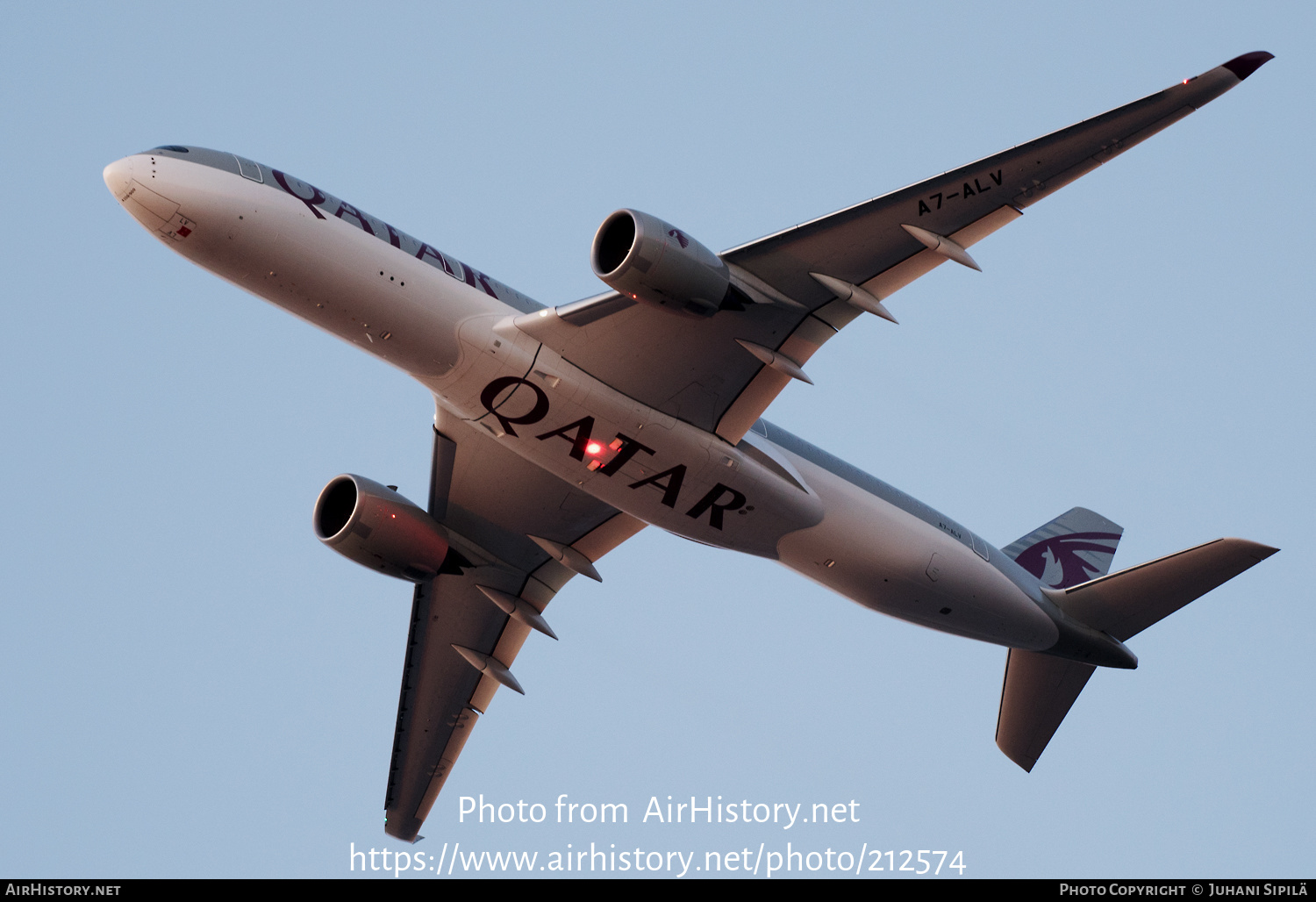 Aircraft Photo of A7-ALV | Airbus A350-941 | Qatar Airways | AirHistory.net #212574