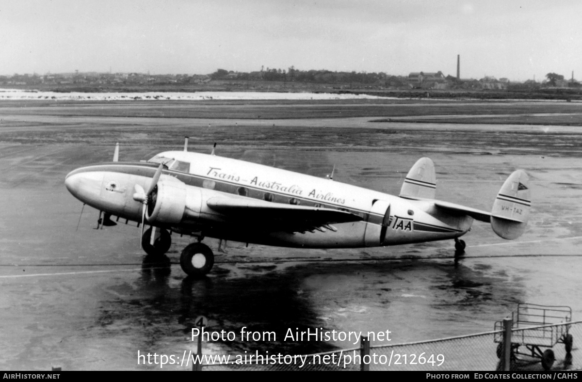 Aircraft Photo of VH-TAZ | Lockheed 18-56 Lodestar | Trans-Australia ...