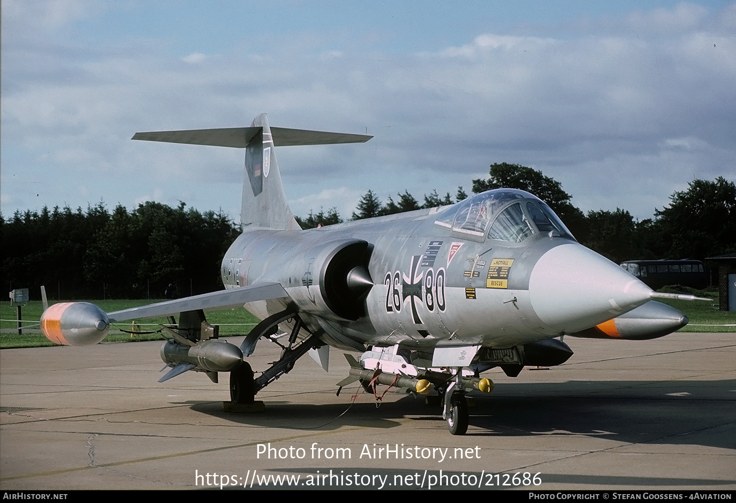 Aircraft Photo of 2680 | Lockheed F-104G Starfighter | Germany - Navy | AirHistory.net #212686