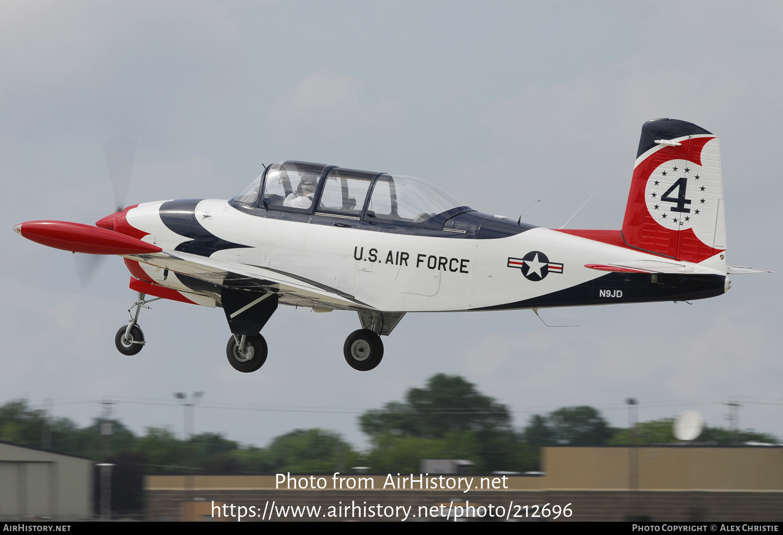 Aircraft Photo of N9JD | Beech T-34A Mentor | USA - Air Force | AirHistory.net #212696