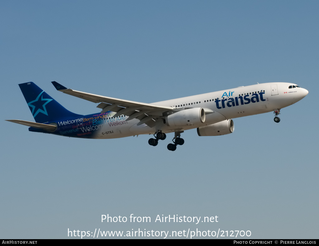 Aircraft Photo of C-GTSJ | Airbus A330-243 | Air Transat | AirHistory.net #212700