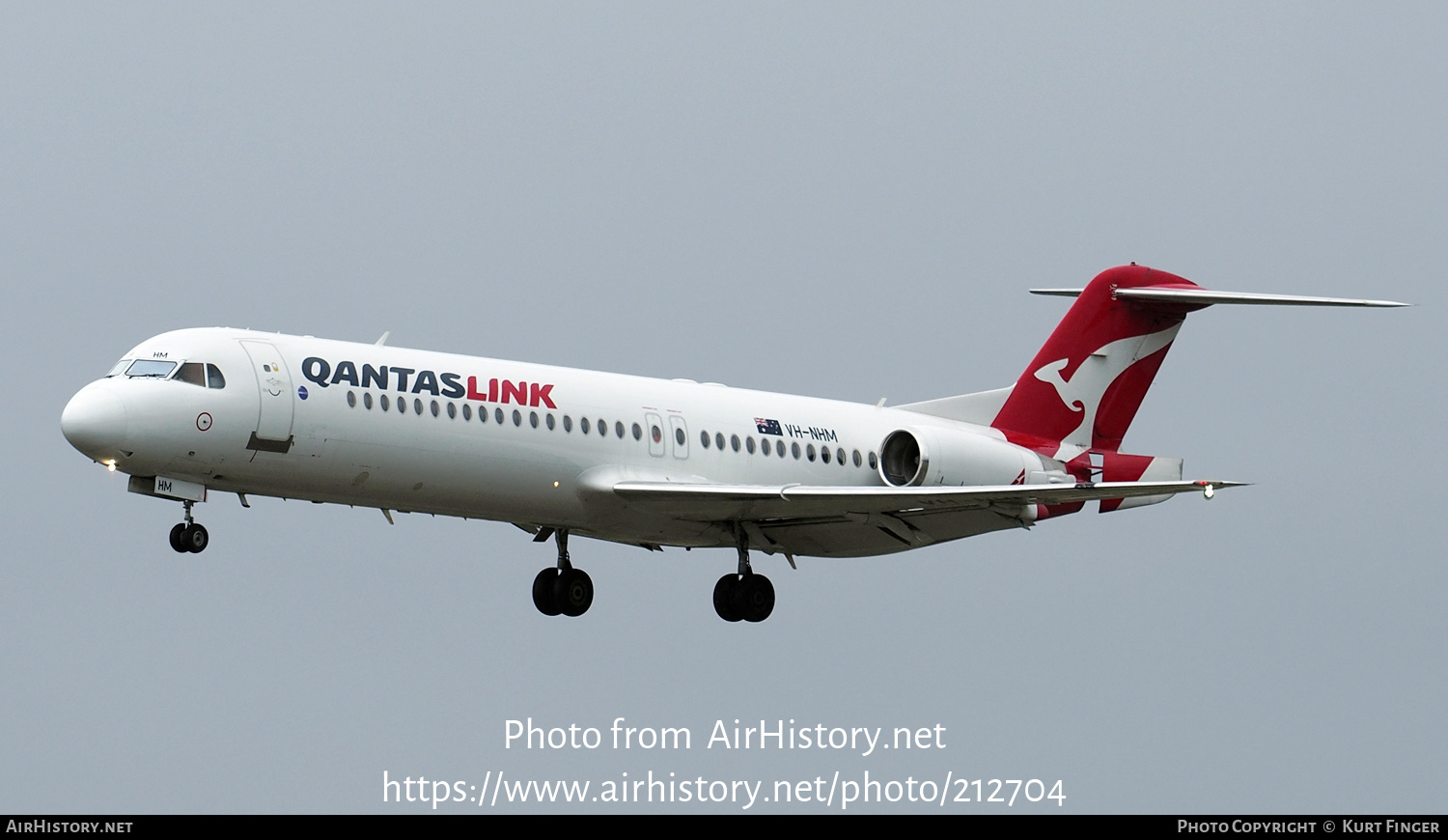 Aircraft Photo of VH-NHM | Fokker 100 (F28-0100) | QantasLink | AirHistory.net #212704