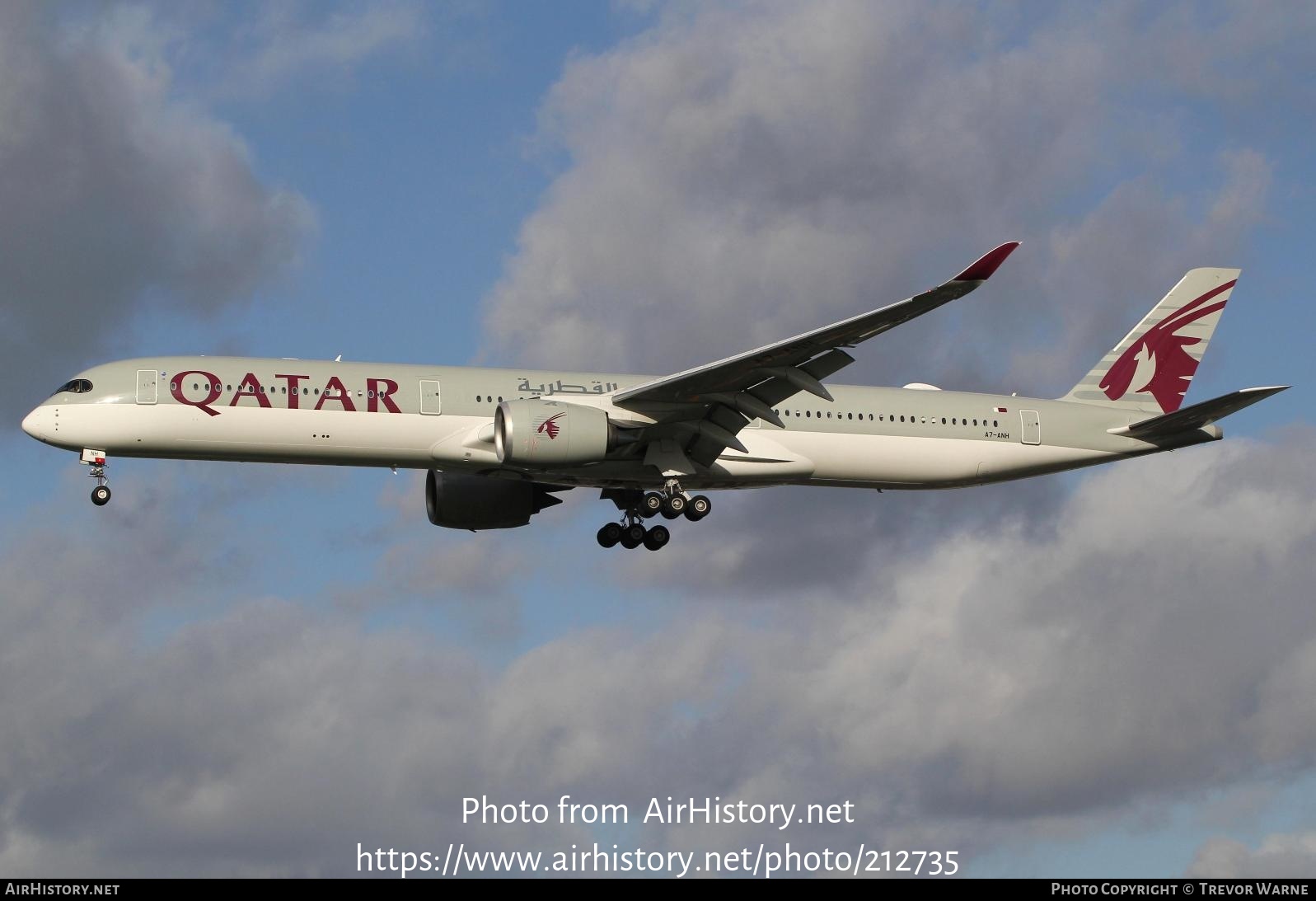 Aircraft Photo of A7-ANH | Airbus A350-1041 | Qatar Airways | AirHistory.net #212735