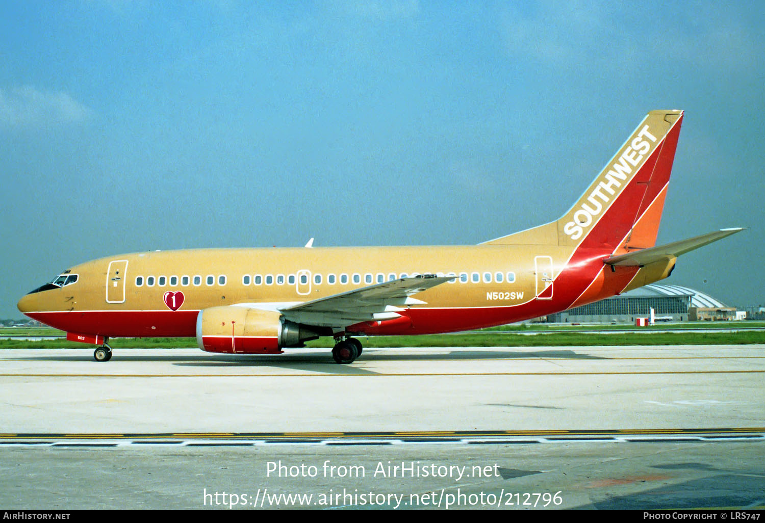 Aircraft Photo of N502SW | Boeing 737-5H4 | Southwest Airlines | AirHistory.net #212796