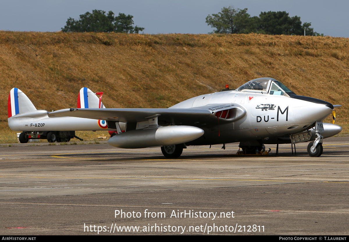 Aircraft Photo of F-AZOP / 192 | De Havilland D.H. 100 Vampire FB6 | France - Air Force | AirHistory.net #212811