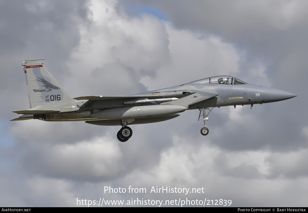 Aircraft Photo of 82-0016 / AF82-016 | McDonnell Douglas F-15C Eagle | USA - Air Force | AirHistory.net #212839