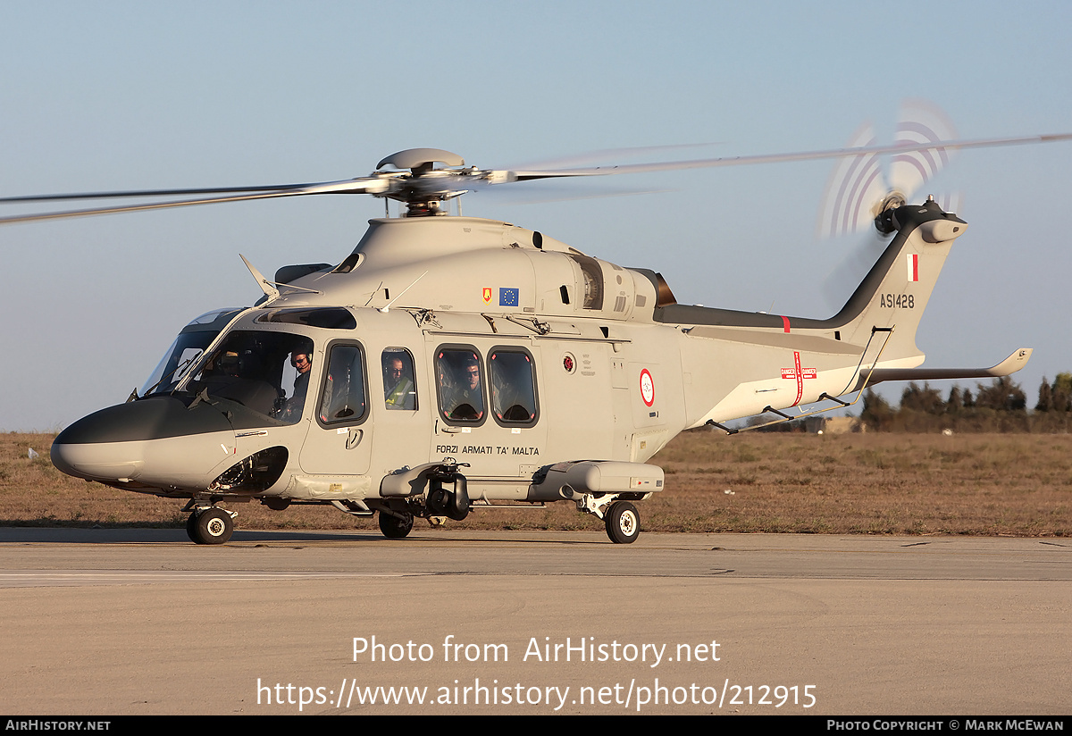 Aircraft Photo of AS1428 | AgustaWestland AW-139M | Malta - Air Force | AirHistory.net #212915