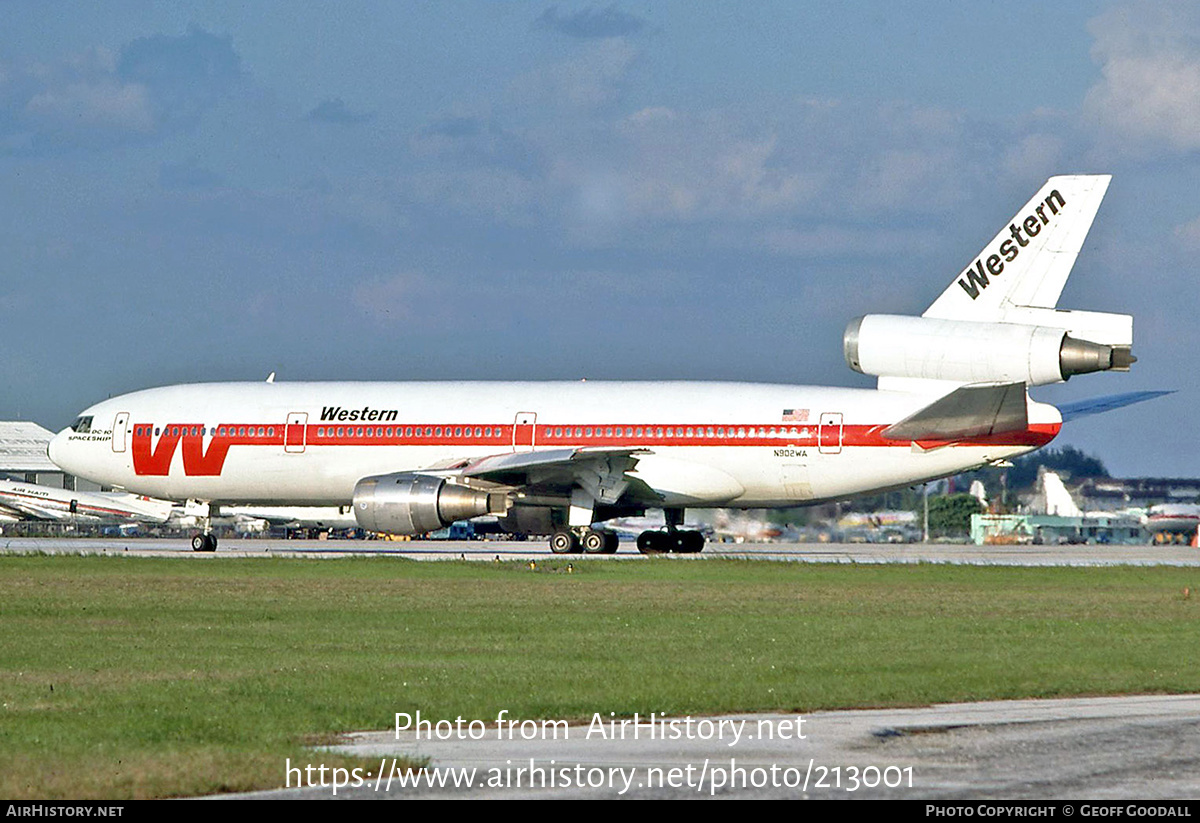 Aircraft Photo of N902WA | McDonnell Douglas DC-10-10 | Western Airlines | AirHistory.net #213001