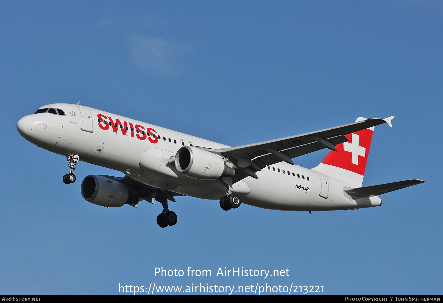 Aircraft Photo of HB-IJR | Airbus A320-214 | Swiss International Air Lines | AirHistory.net #213221