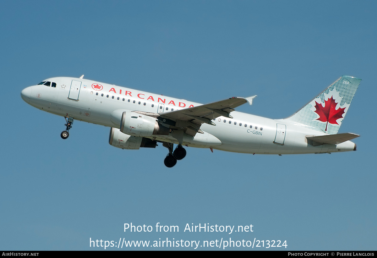 Aircraft Photo of C-GBIN | Airbus A319-114 | Air Canada | AirHistory.net #213224