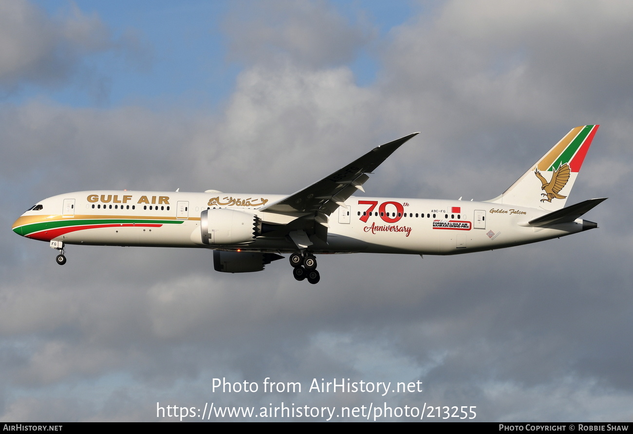 Aircraft Photo of A9C-FG | Boeing 787-9 Dreamliner | Gulf Air | AirHistory.net #213255